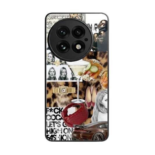Old Money Mood back phone cover | glass case for oneplus 13