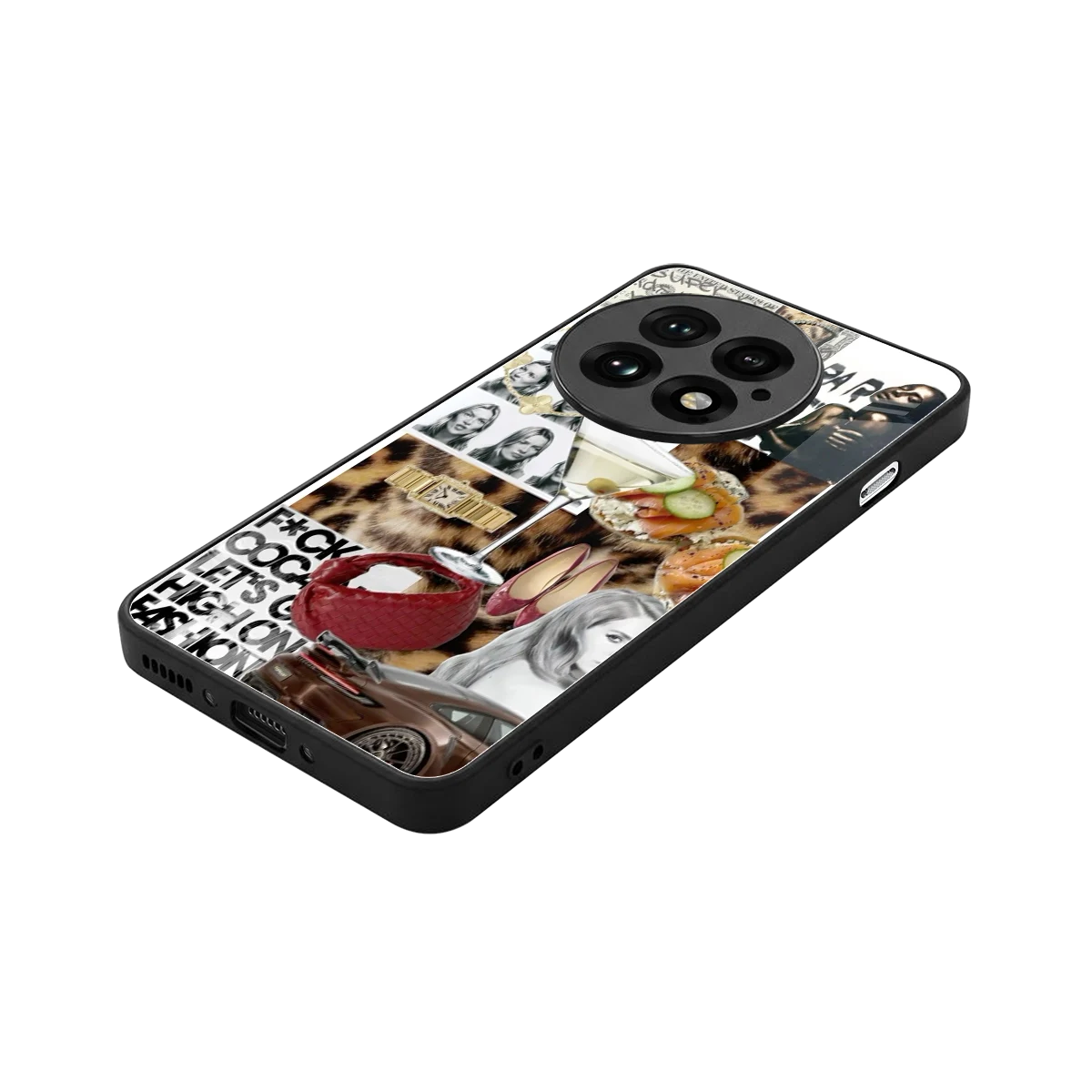 Old Money Mood stylish phone case for oneplus 13 | glossy glass and slim fit