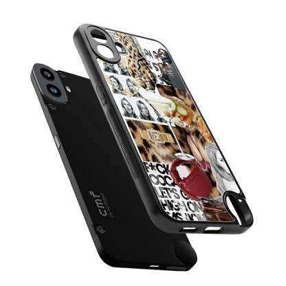 Old Money Mood sleek cmf nothing phone 1 cover with tempered glass back and TPU edges