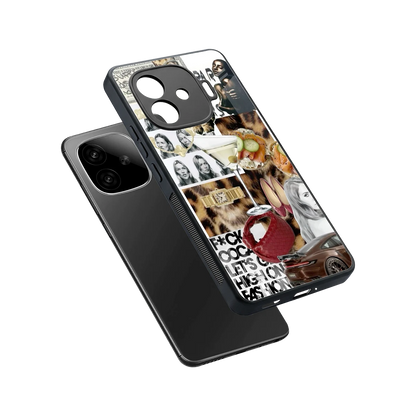 Old Money Mood sleek iqoo neo 10r 5g cover with tempered glass back and TPU edges