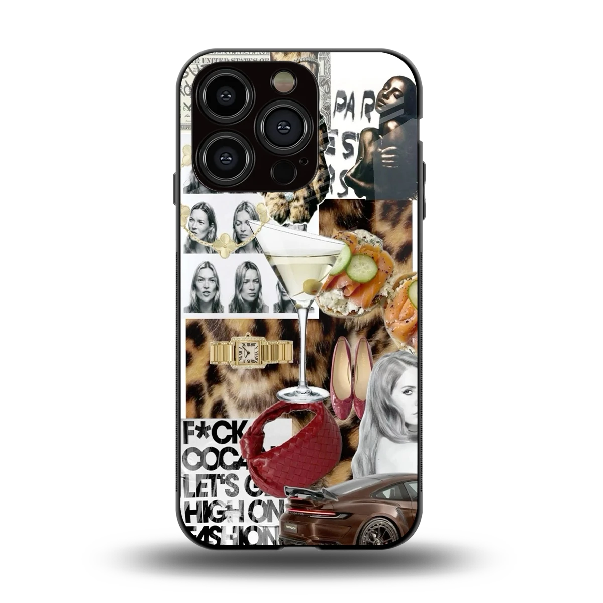Old Money Mood back phone cover | glass case for iphone 13 pro