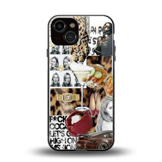 Old Money Mood back phone cover | glass case for iphone 13