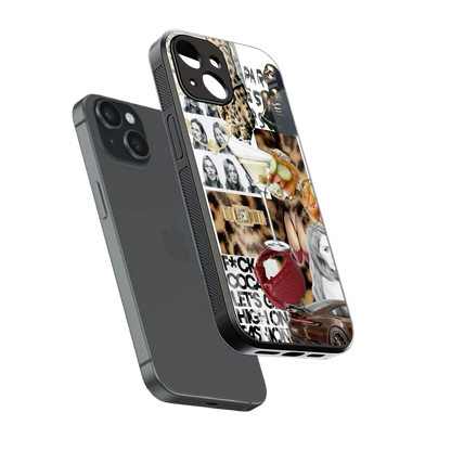 Old Money Mood sleek iphone 13 cover with tempered glass back and TPU edges