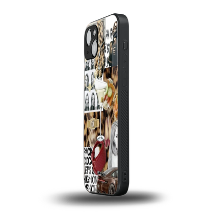 Old Money Mood iphone 15 plus mobile cover | shockproof glass phone case