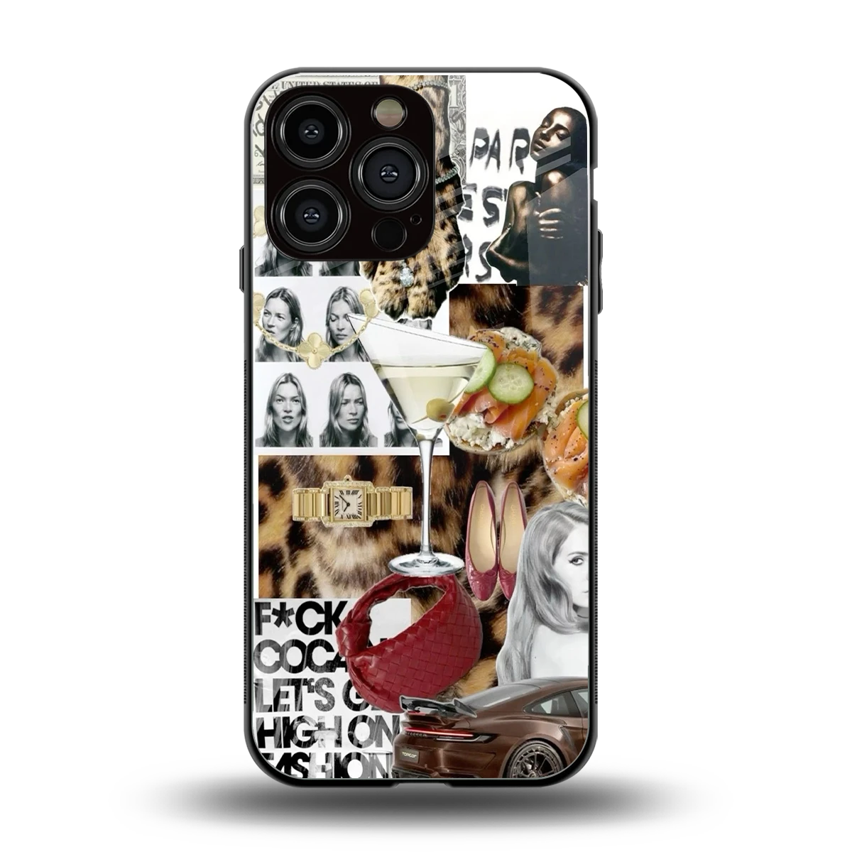 Old Money Mood back phone cover | glass case for iphone 15 pro max