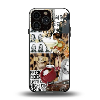 Old Money Mood back phone cover | glass case for iphone 15 pro max