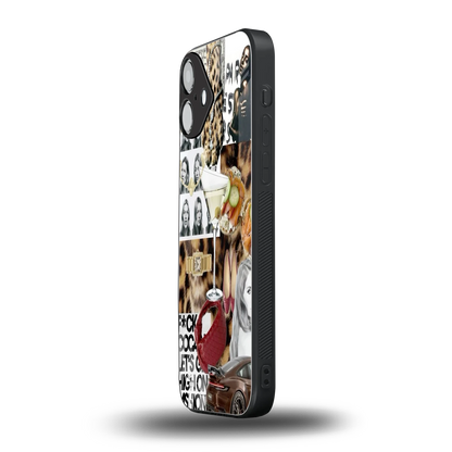 Old Money Mood iphone 16 plus mobile cover | shockproof glass phone case