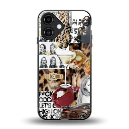 Old Money Mood back phone cover | glass case for iphone 16