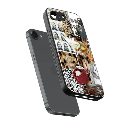 Old Money Mood sleek iphone 17e cover with tempered glass back and TPU edges