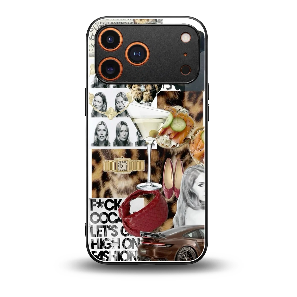 Old Money Mood back phone cover | glass case for iphone 17 pro max