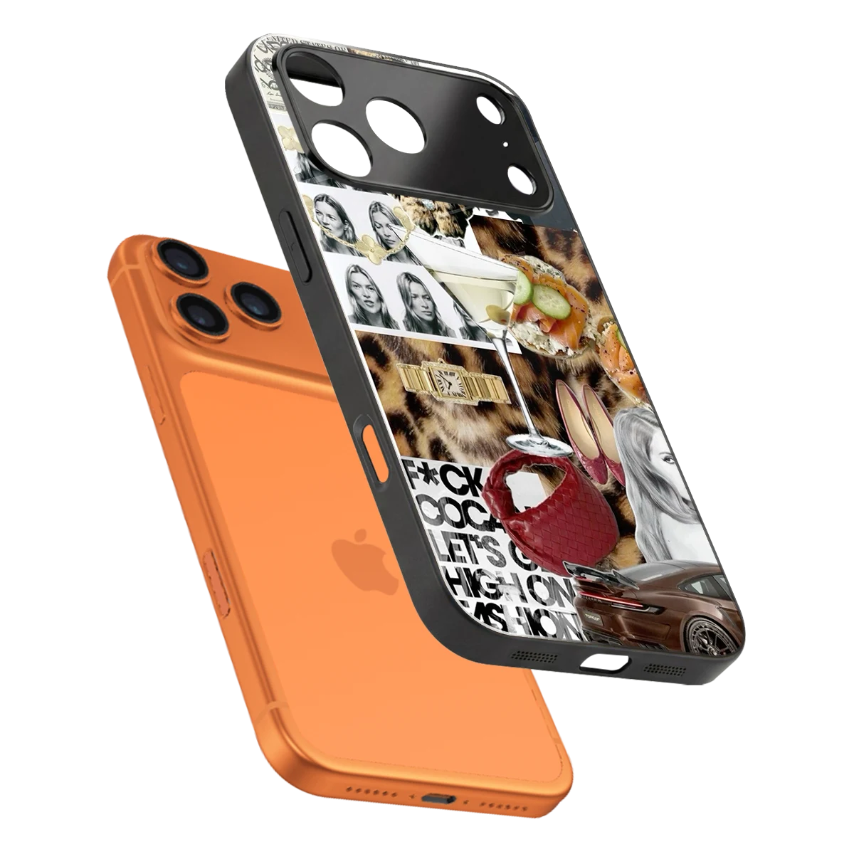 Old Money Mood sleek iphone 17 pro max cover with tempered glass back and TPU edges