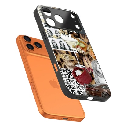 Old Money Mood sleek iphone 17 pro max cover with tempered glass back and TPU edges