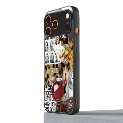 Old Money Mood iphone 17 pro max mobile cover | shockproof glass phone case