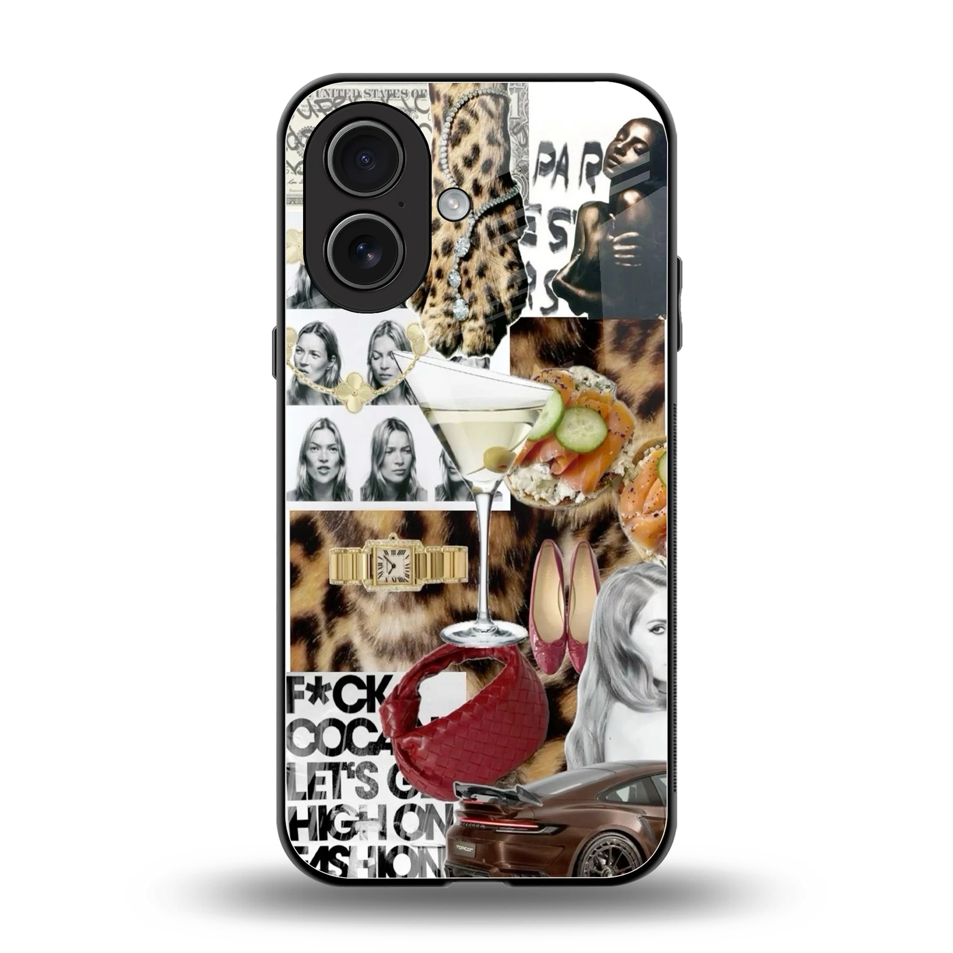 Old Money Mood back phone cover | glass case for iphone 17
