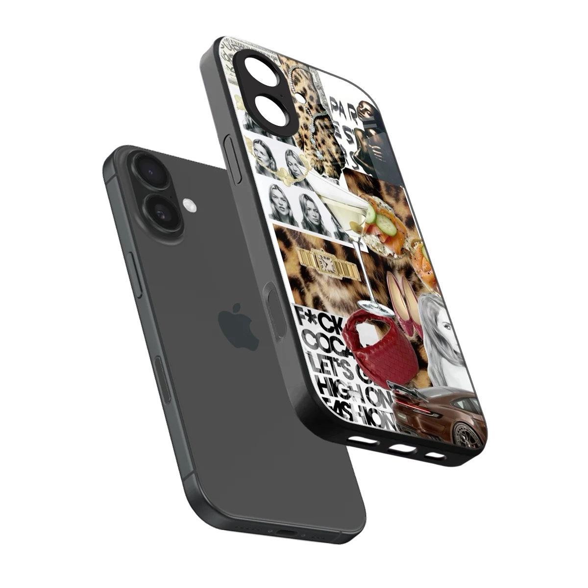 Old Money Mood sleek iphone 17 cover with tempered glass back and TPU edges