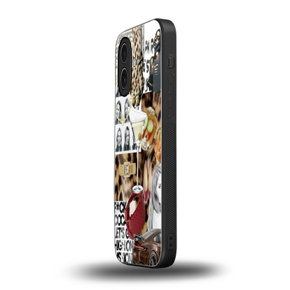 Old Money Mood iphone 17 mobile cover | shockproof glass phone case