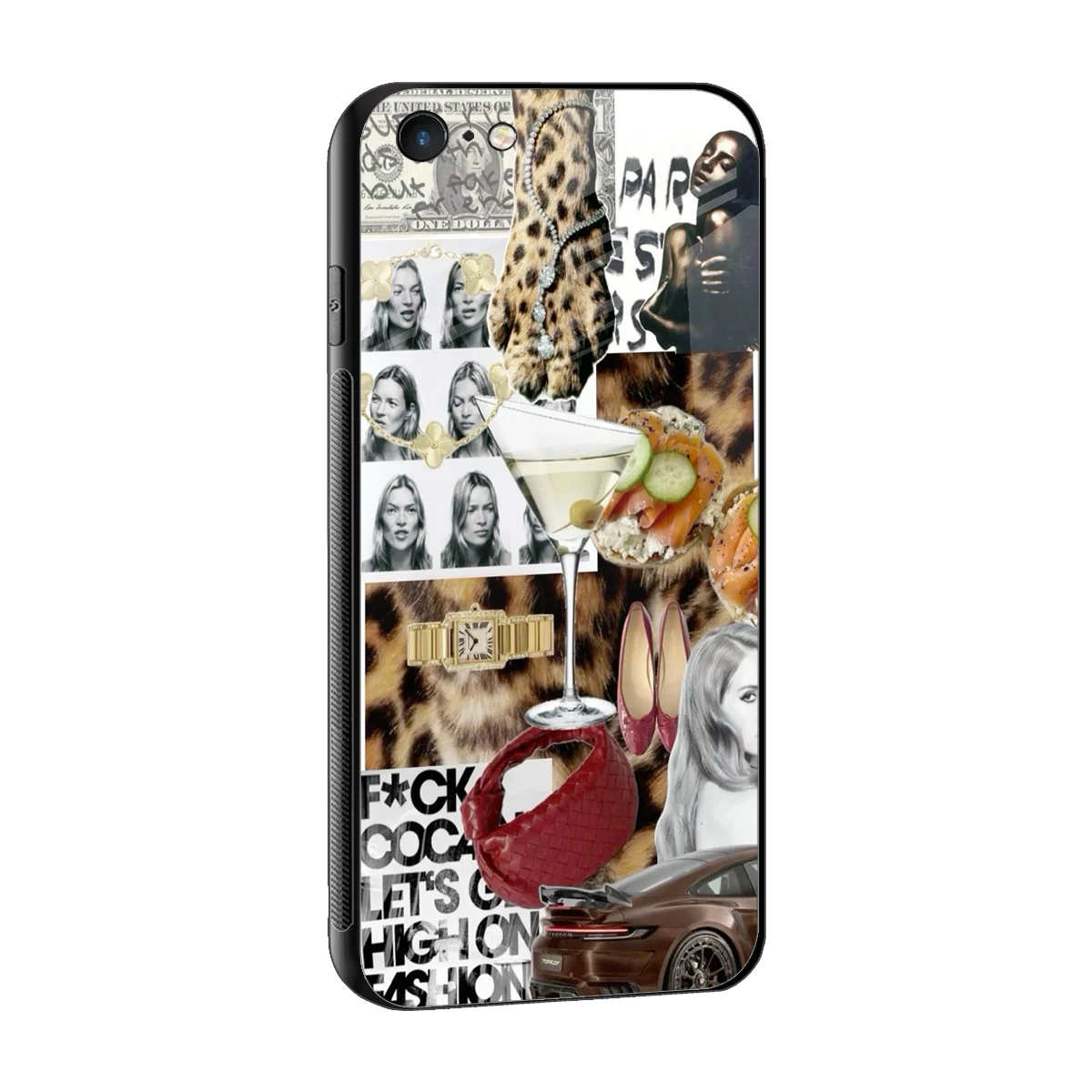Old Money Mood sleek iphone 6s cover with tempered glass back and TPU edges