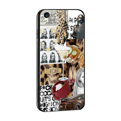 Old Money Mood sleek iphone 6s plus cover with tempered glass back and TPU edges