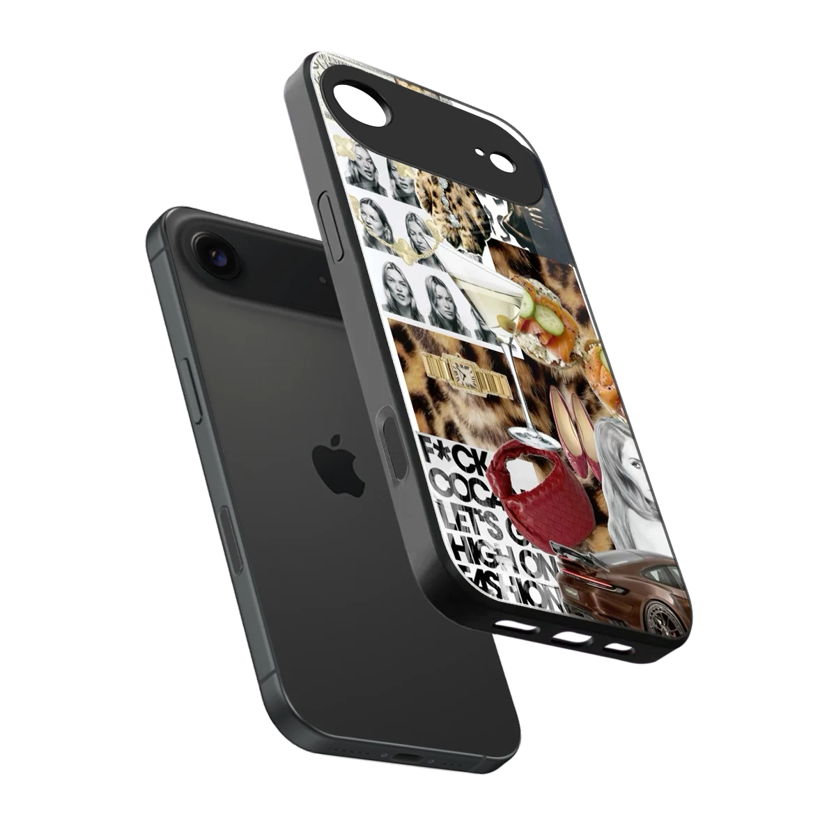 Old Money Mood sleek iphone air cover with tempered glass back and TPU edges