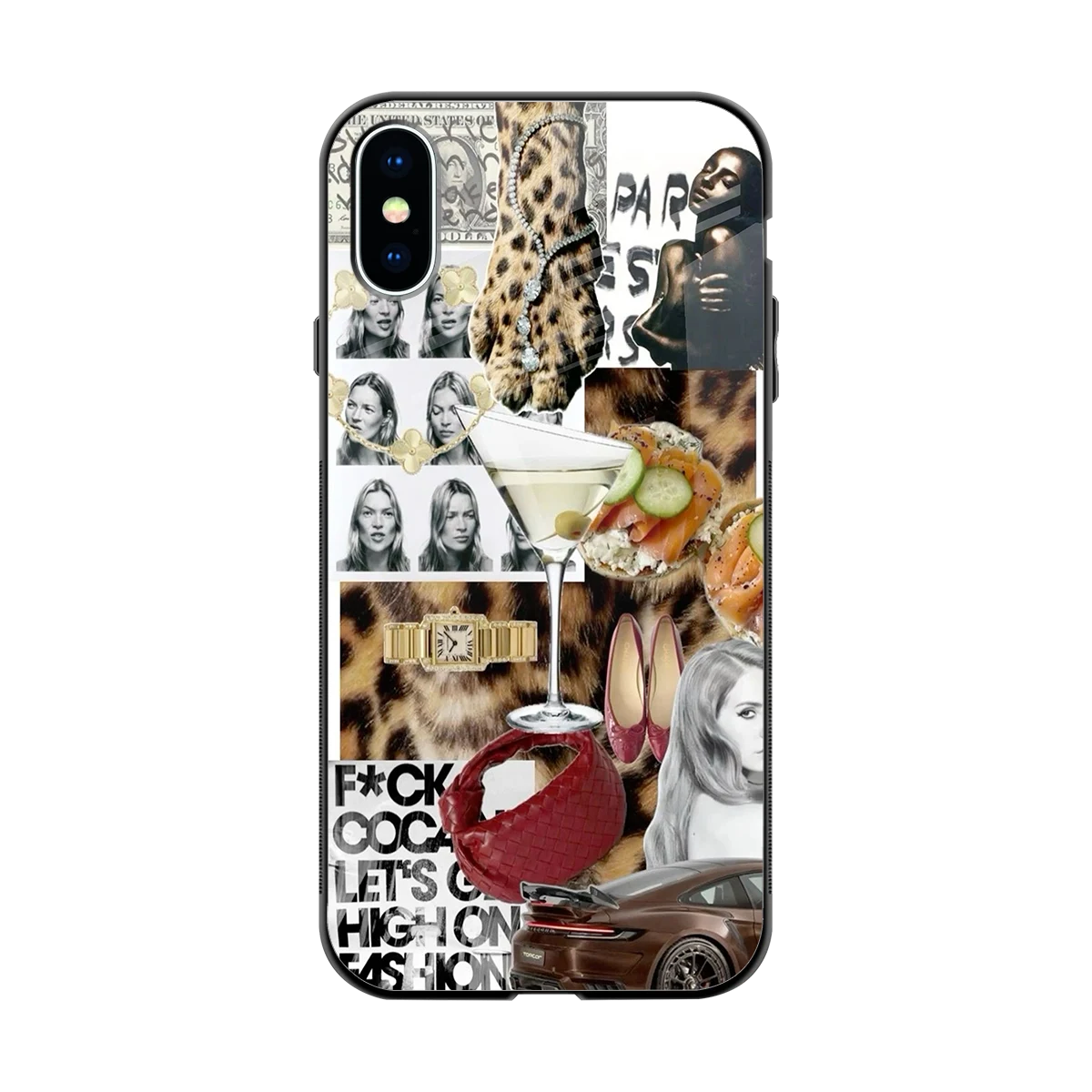 Old Money Mood back phone cover | glass case for iphone x