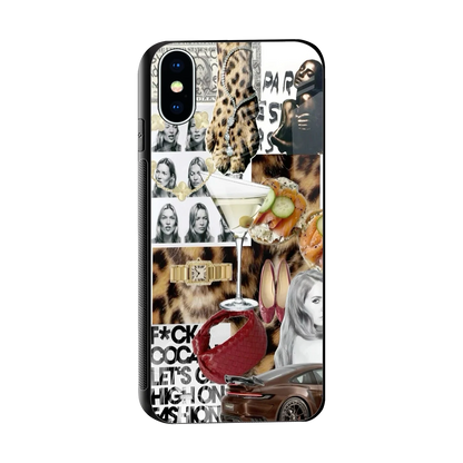 Old Money Mood sleek iphone x cover with tempered glass back and TPU edges