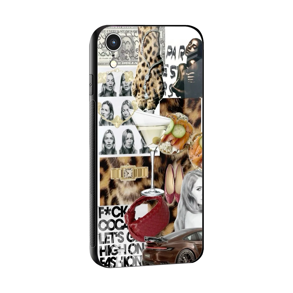 Old Money Mood sleek iphone xr cover with tempered glass back and TPU edges
