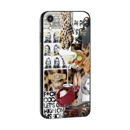 Old Money Mood sleek iphone xr cover with tempered glass back and TPU edges