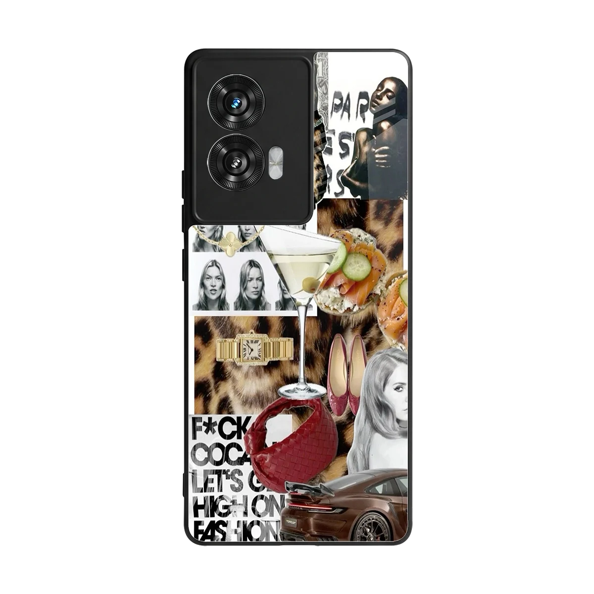 Old Money Mood back phone cover | glass case for motorola edge 50 fusion
