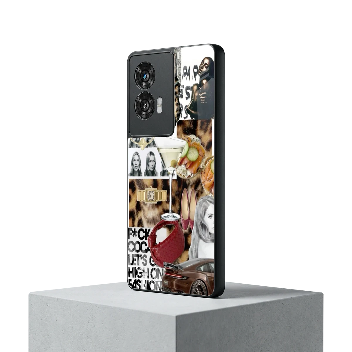 Old Money Mood motorola edge 50 fusion mobile cover | shockproof glass phone case