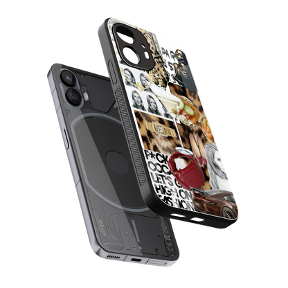 Old Money Mood sleek nothing phone 2 cover with tempered glass back and TPU edges