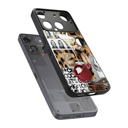 Old Money Mood sleek nothing phone 3 cover with tempered glass back and TPU edges