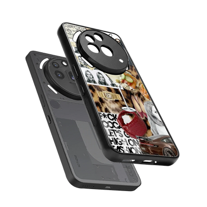 Old Money Mood sleek nothing phone 3a pro cover with tempered glass back and TPU edges