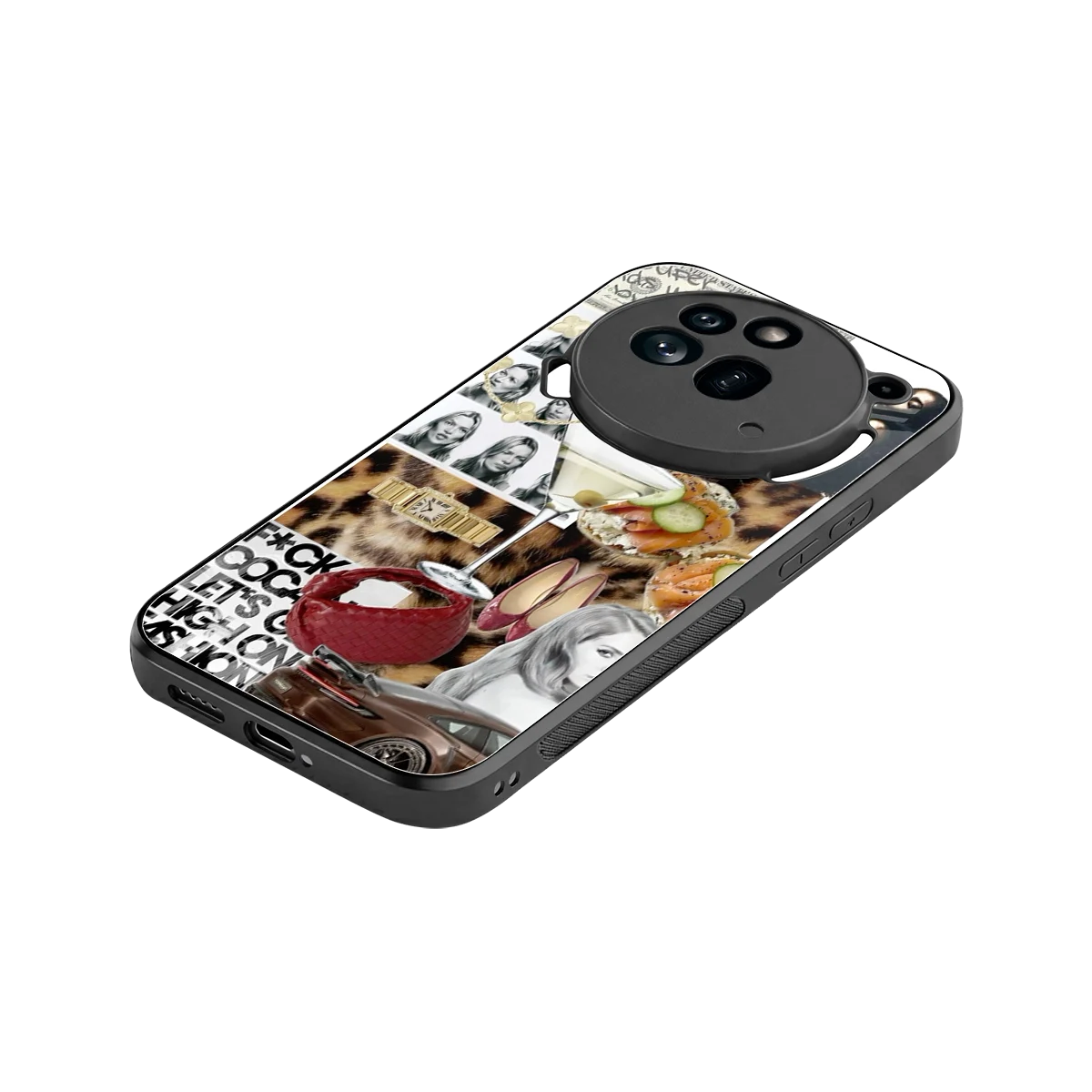 Old Money Mood stylish phone case for nothing phone 3a pro | glossy glass and slim fit