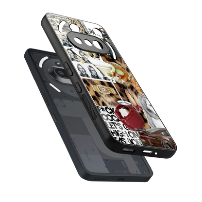 Old Money Mood sleek nothing phone 3a cover with tempered glass back and TPU edges
