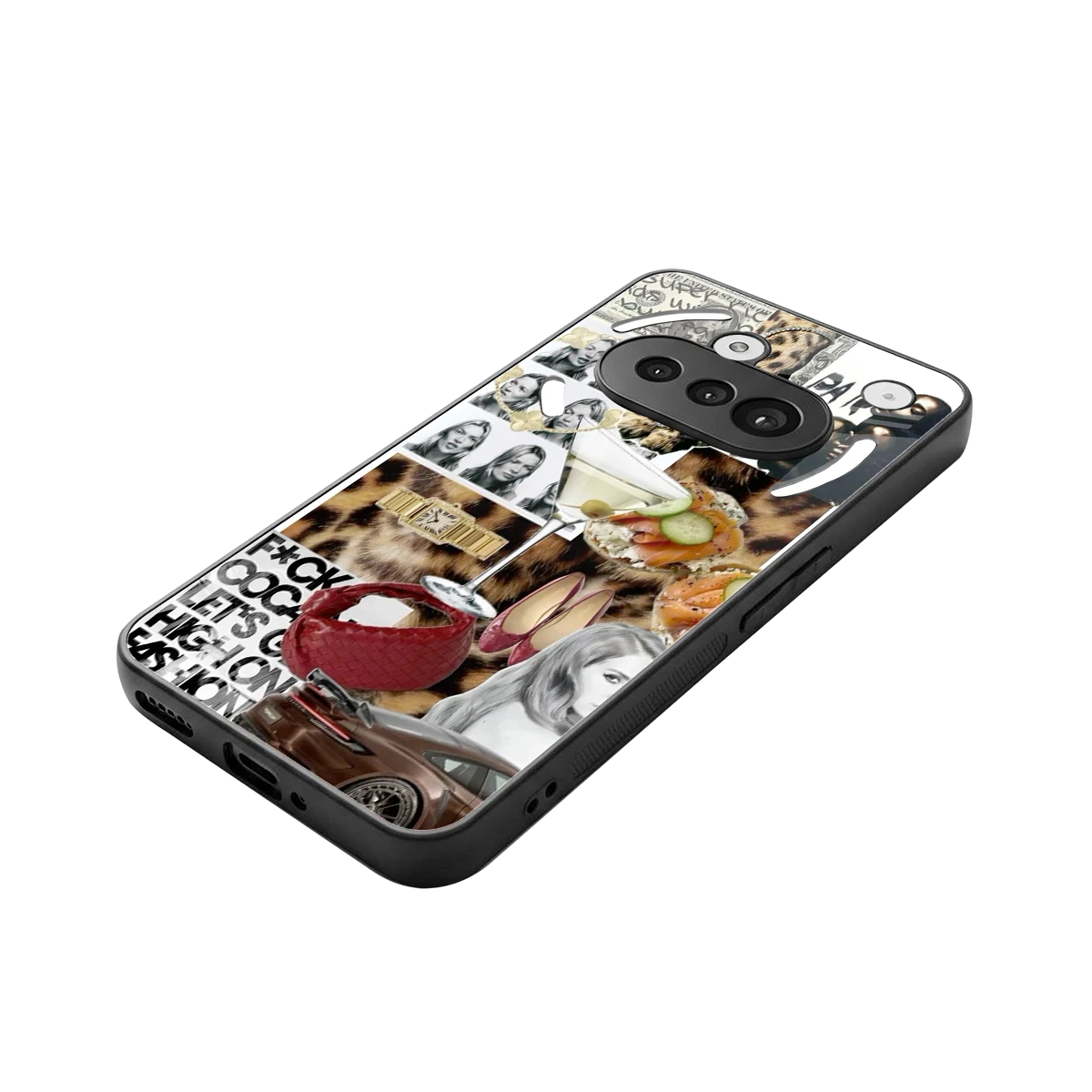 Old Money Mood stylish phone case for nothing phone 3a | glossy glass and slim fit