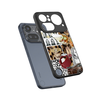 Old Money Mood sleek nothing phone 4a pro cover with tempered glass back and TPU edges