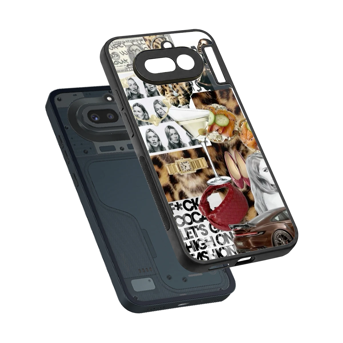 Old Money Mood sleek nothing phone 4a cover with tempered glass back and TPU edges