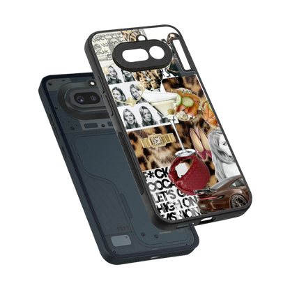 Old Money Mood sleek nothing phone 4a cover with tempered glass back and TPU edges