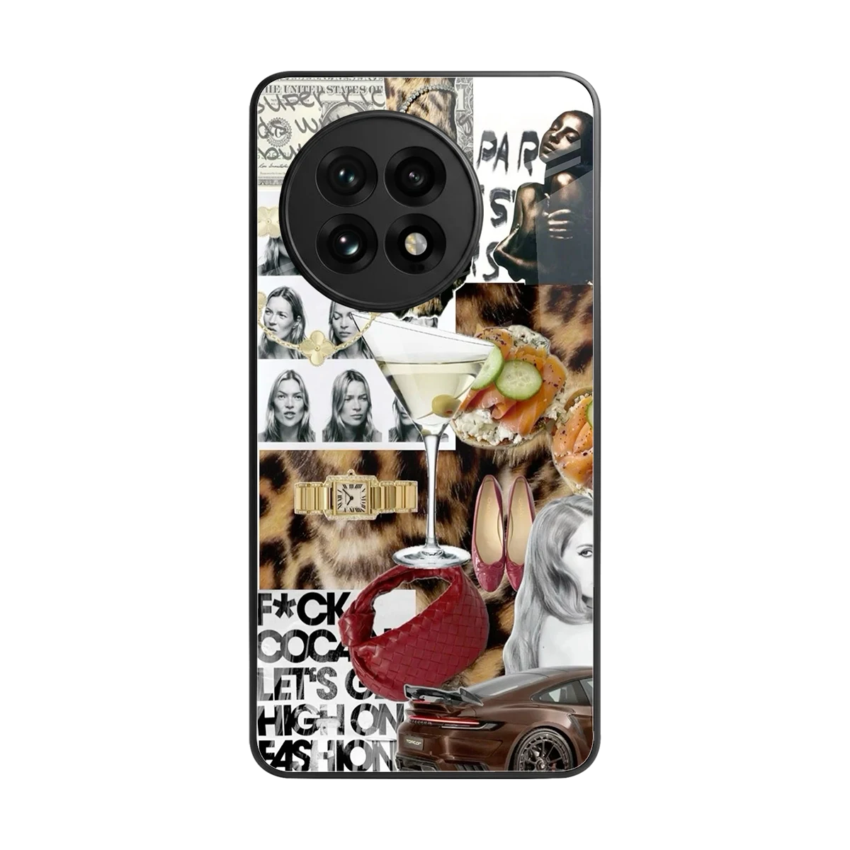 Old Money Mood back phone cover | glass case for oneplus 13r