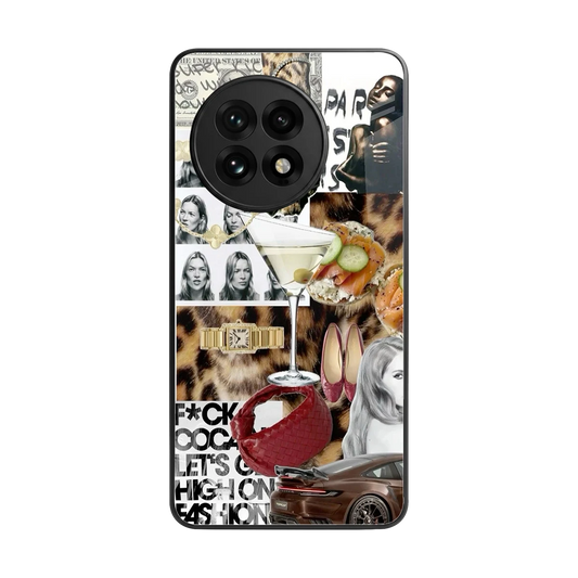 Old Money Mood back phone cover | glass case for oneplus 13r