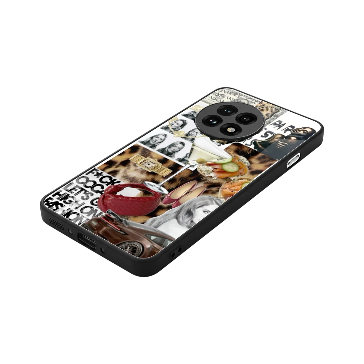 Old Money Mood stylish phone case for oneplus 13r | glossy glass and slim fit