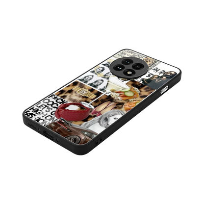 Old Money Mood stylish phone case for oneplus 13r | glossy glass and slim fit