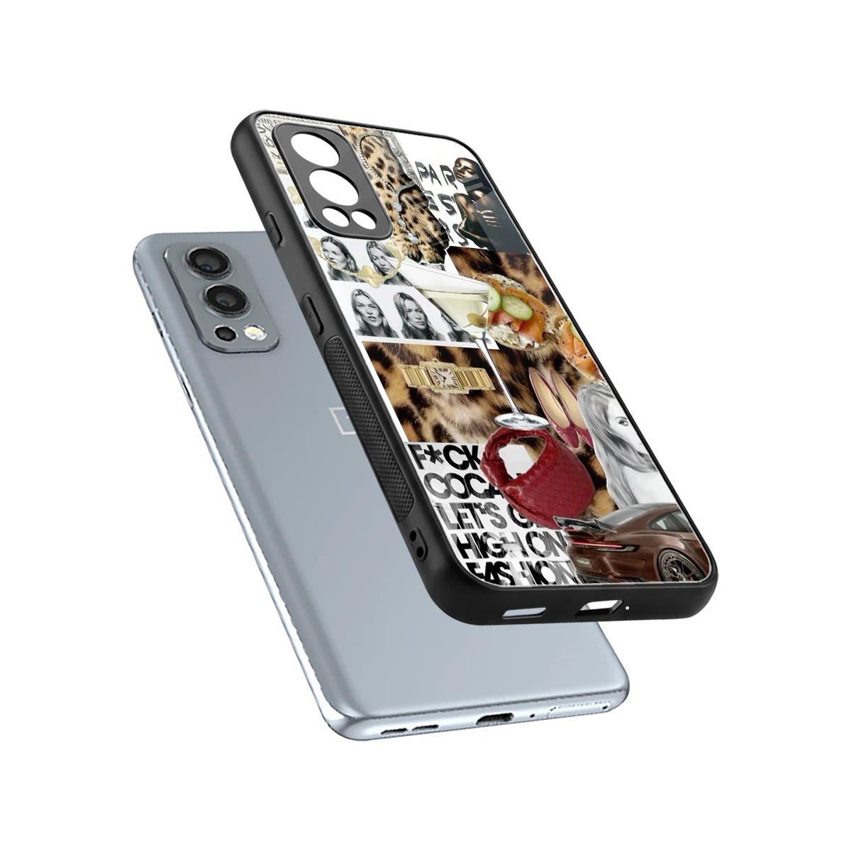 Old Money Mood sleek oneplus nord 2 cover with tempered glass back and TPU edges