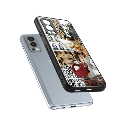 Old Money Mood sleek oneplus nord 2 cover with tempered glass back and TPU edges