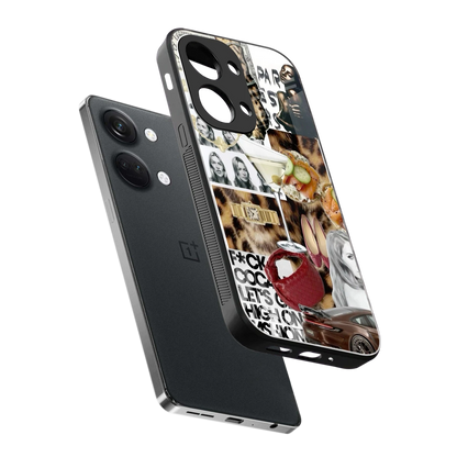 Old Money Mood sleek oneplus nord 3 cover with tempered glass back and TPU edges