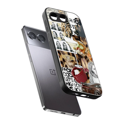 Old Money Mood sleek oneplus nord 4 cover with tempered glass back and TPU edges