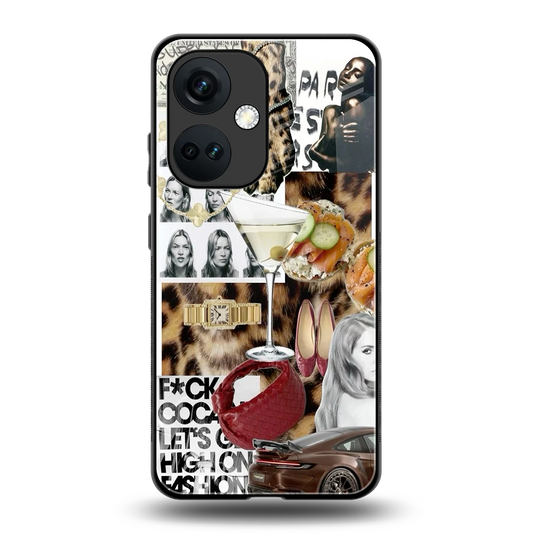 Old Money Mood back phone cover | glass case for oneplus nord ce 3