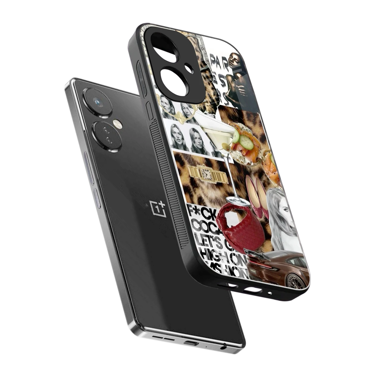 Old Money Mood sleek oneplus nord ce 3 cover with tempered glass back and TPU edges