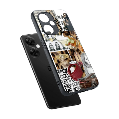 Old Money Mood sleek oneplus nord ce 3 lite cover with tempered glass back and TPU edges