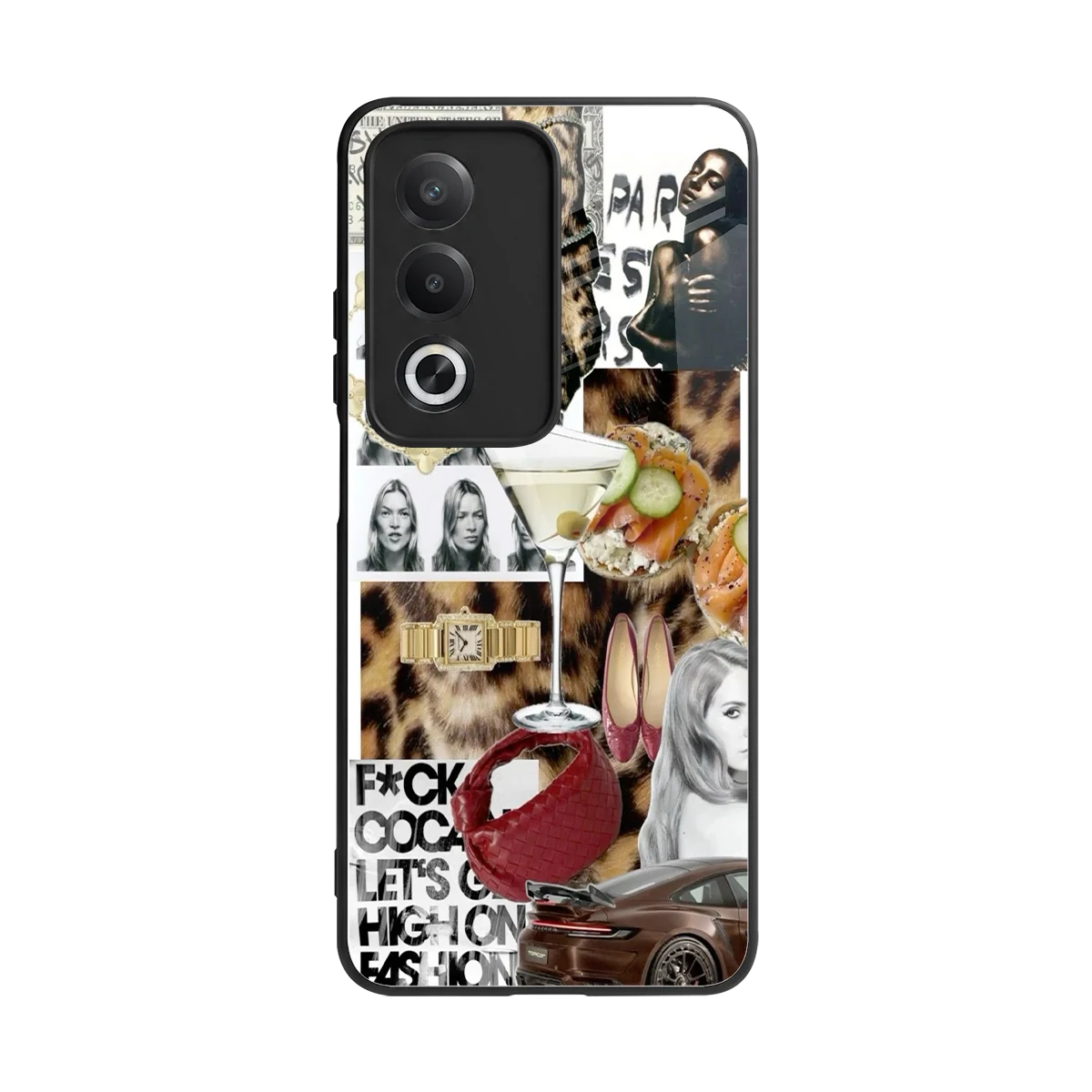 Old Money Mood back phone cover | glass case for oppo a3 pro